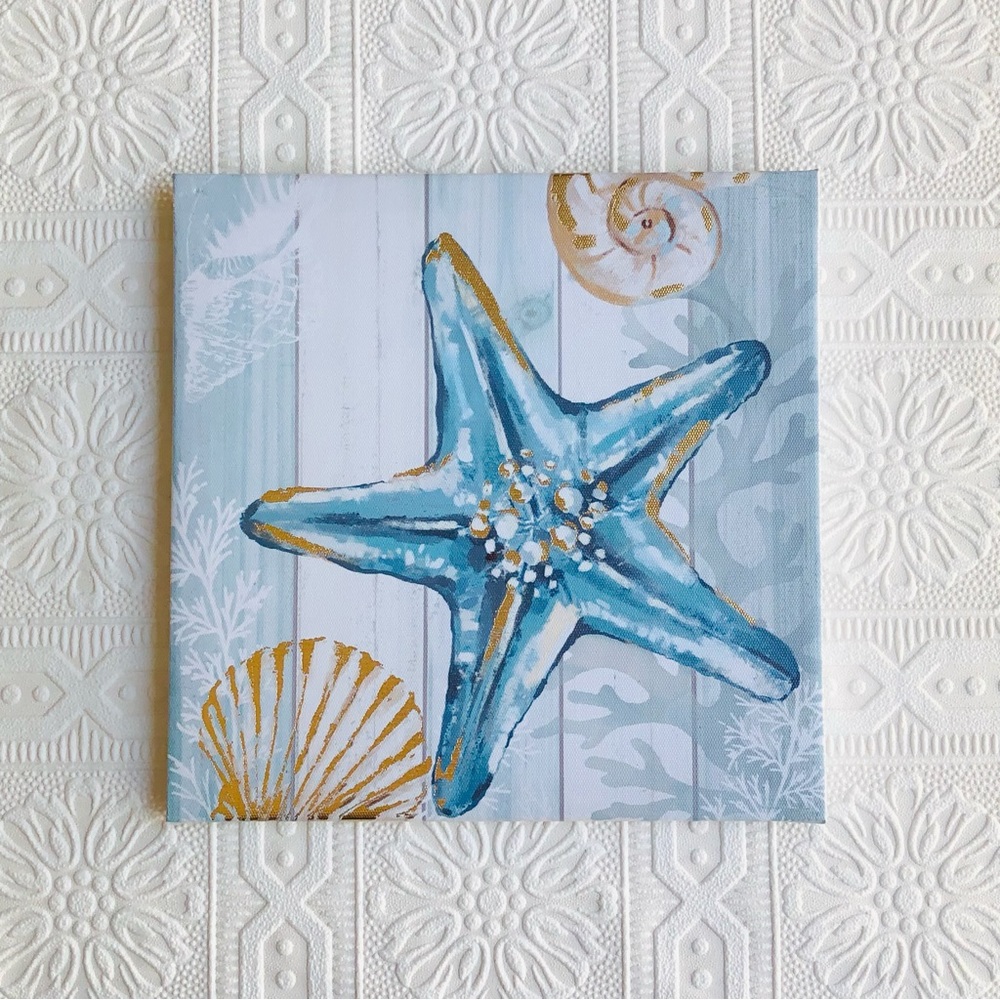 Nautical Starfish Canvas Decor
